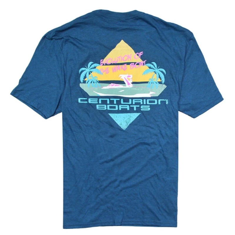 Centurion Evolution Island Men's Tee in Deep Turquoise