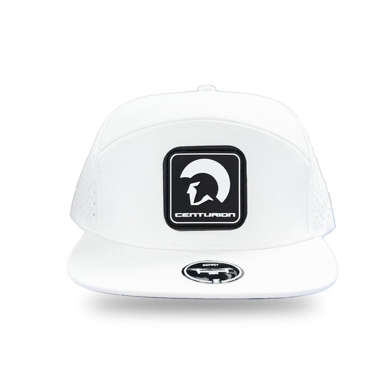 Centurion Osprey Hat in White with Black Centurion Patch