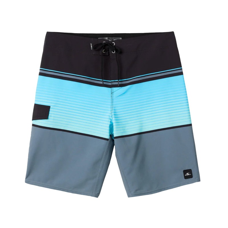O'Neill Lennox Stripe 21" Boardshorts in Black
