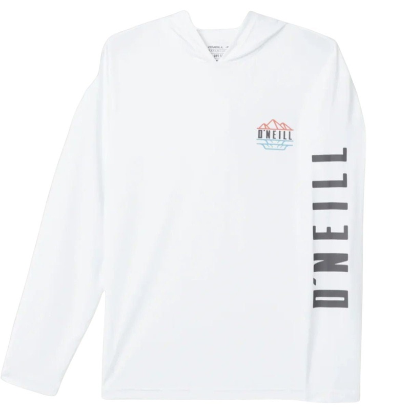 O'Neill TRVLR UPF Hooded Long Sleeve in White
