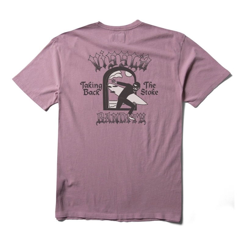 Vissla Bandits SS Pocket Tee in Dusty Rose