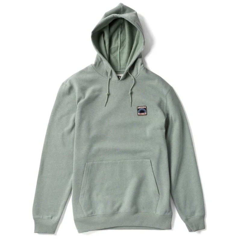 Vissla Solid Sets Eco Pullover Hoodie in Light Sage Heather