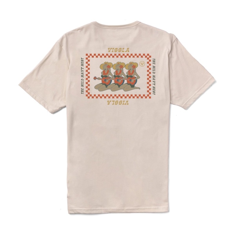 Vissla Soren Sernade Organic Pocket Tee in Bone