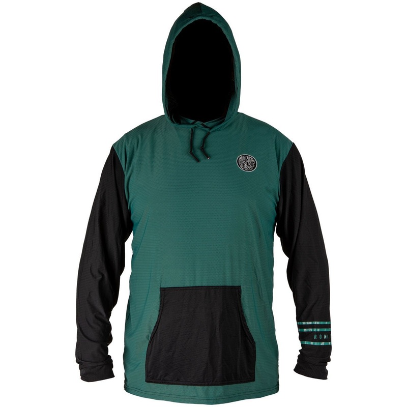 Ronix UV Shade / Wick Dry Hoodie in Jade / Black