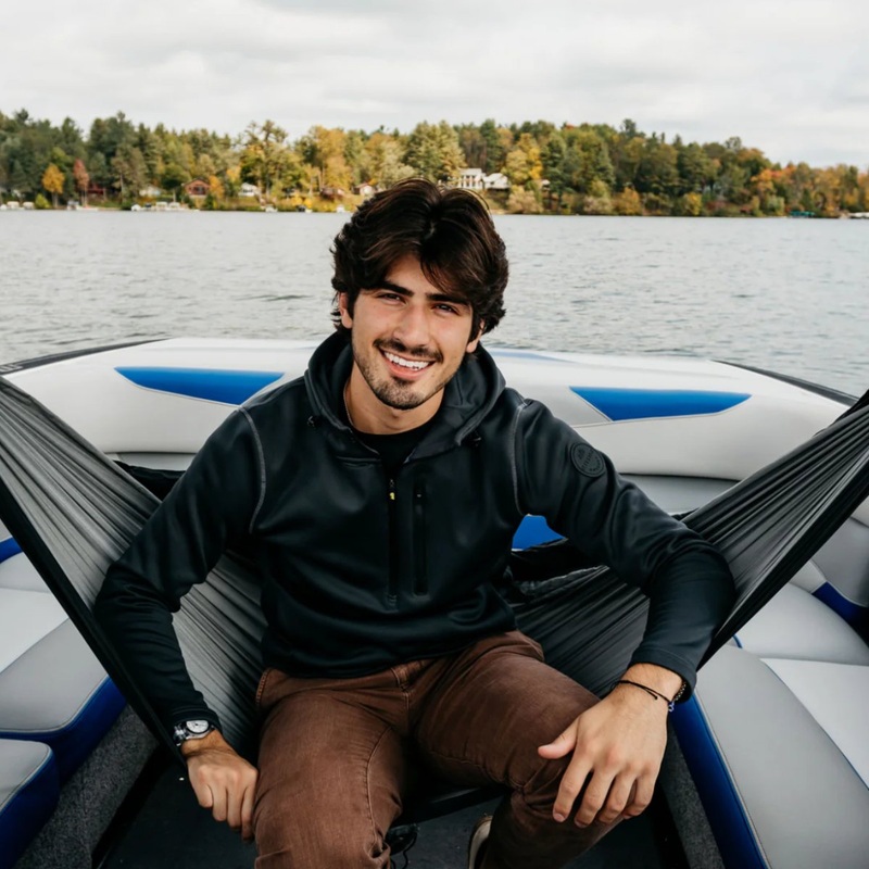 Mission Boat Hammock in Lazy Grey