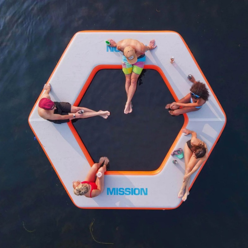 Mission Inflatable Mat | REEF SPLASH 101 | HEXAGON - 12' x 11' x 8"