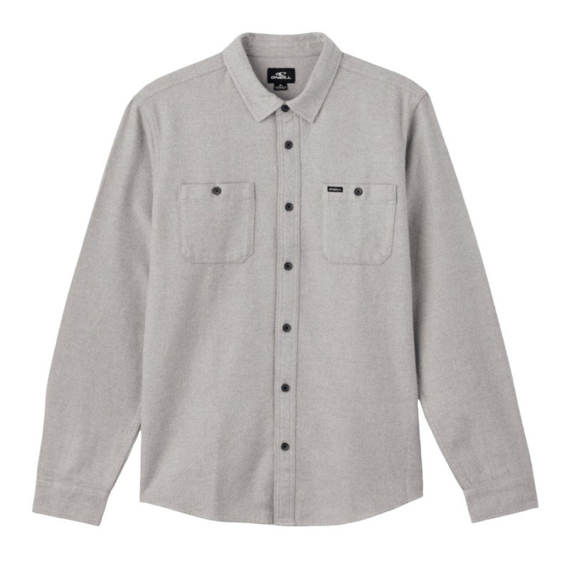O'Neill Breakwater Solid Flannel in Light Grey