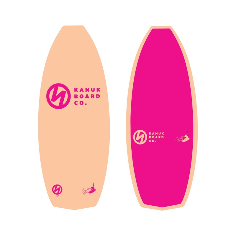 Kanuk Cassidy Pro Wakesurf Board in Fuzzy Peach