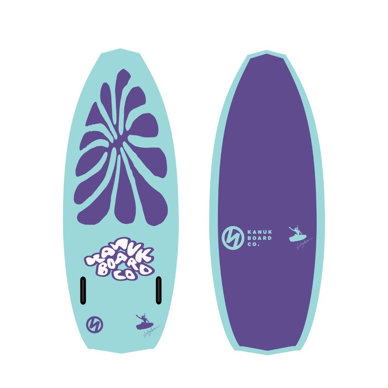 Kanuk Lily Pro Wakesurf Board in Teal Bloom
