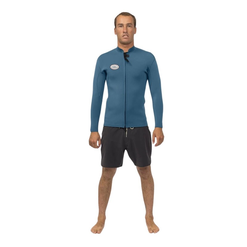 Vissla 2mm Solid Sets Front Zip Jacket in Dusk