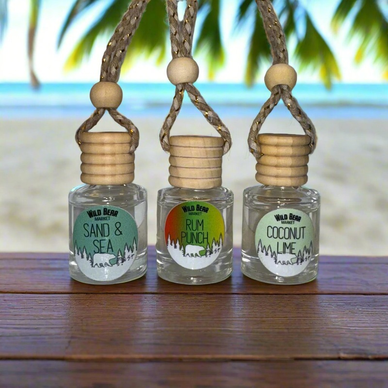 Wild Bear Market Tropical 3-Pack Car Fresheners