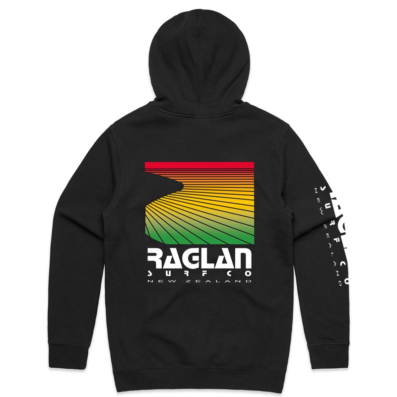 Raglan Surf Co Block Rasta Pullover Hood