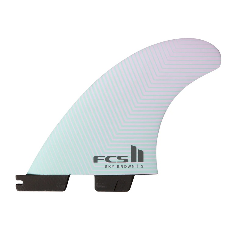 FCS II Sky Brown PC Tri Fins
