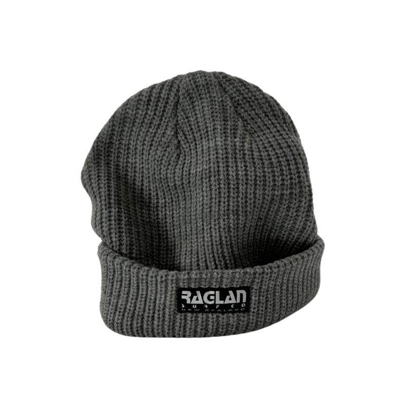 Raglan Surf Co Block Text Label Beanie
