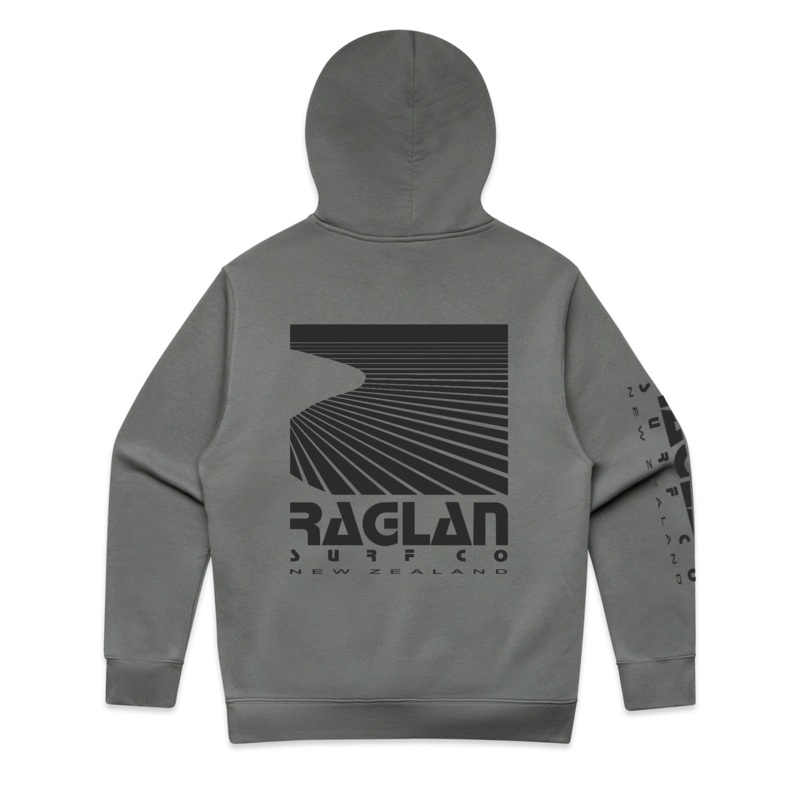 Raglan Surf Co Mens Block Relaxed Pullover Hood