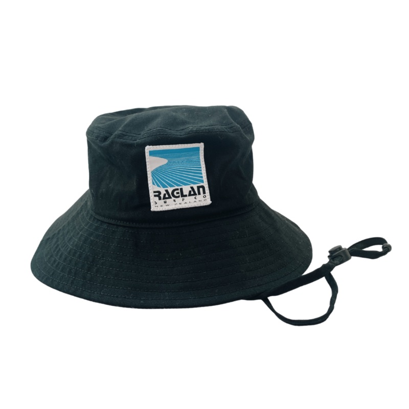 Raglan Surf Co Block Text Label Bucket Hat