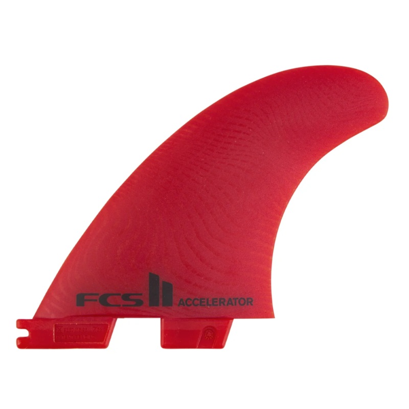 FCS Fins Accelerator Neo Glass Large Red Tri
