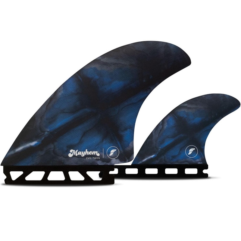 Futures Fins Mayhem Evil Twin+1 Large Blue/Blk