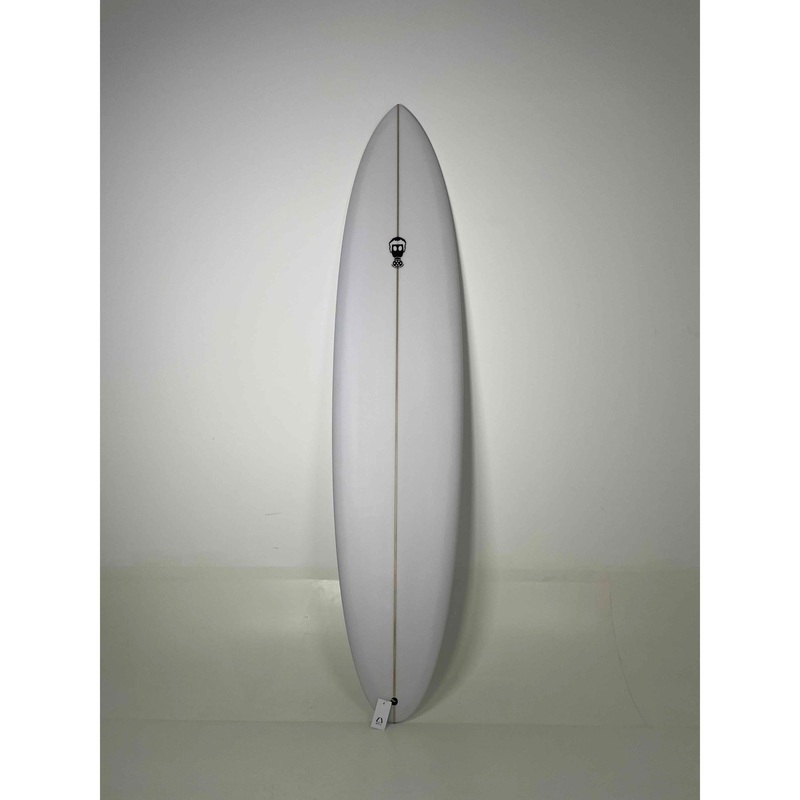 One Bad Egg (Standard) 8'2" x 21 1/4" X  3" - 57.10L, Round Pin, 3x  Single + 2 Boxes FCS 2 Fin Boxes, PU [New] - ID:901986