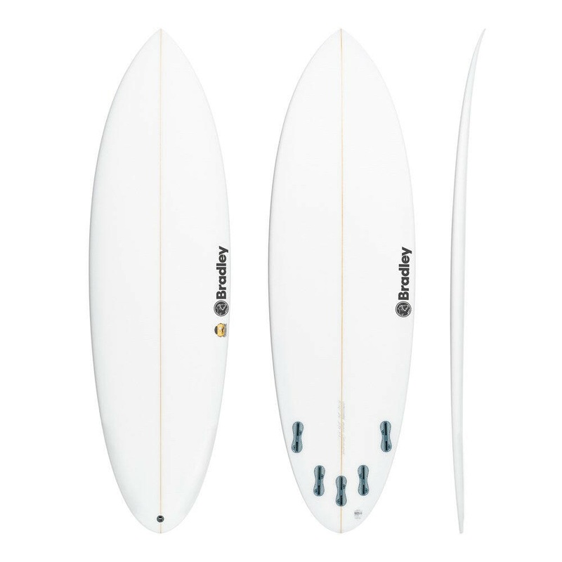 Chocolatine (wide) 5'11" x 20 1/8" X  2 9/16" - 32.80L, Round Pin, 5x  FCS 2 Fin Boxes, PU - ID:966698