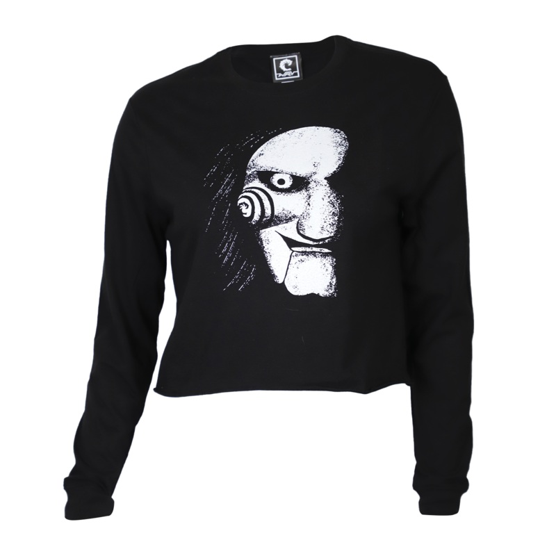 Jigsaw Ladies Crop LS T-Shirt