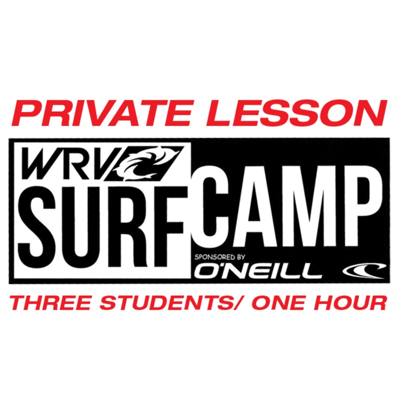 PRIVATE SURF LESSON: 3 STUDENTS, 1 HOUR