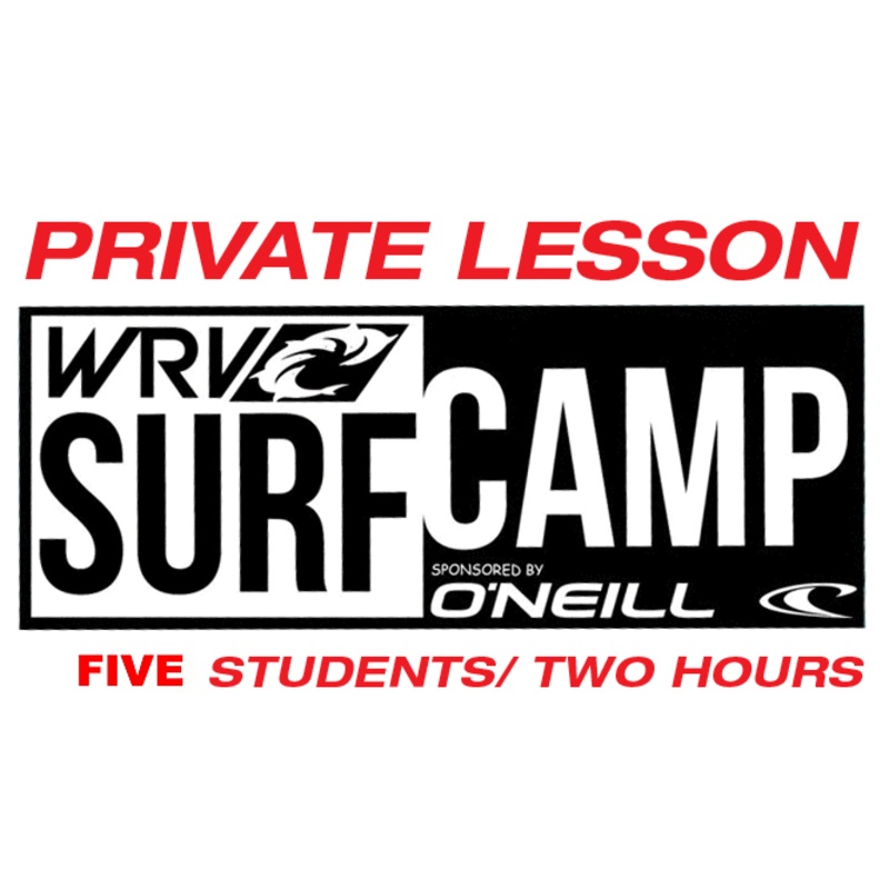 PRIVATE SURF LESSON: 5 STUDENTS, 2 HOURS