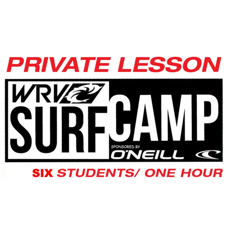 PRIVATE SURF LESSON: 6 STUDENTS, 1 HOUR