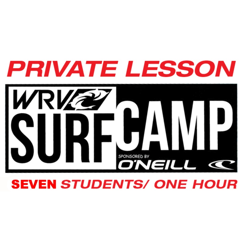 PRIVATE SURF LESSON: 7 STUDENTS, 1 HOUR