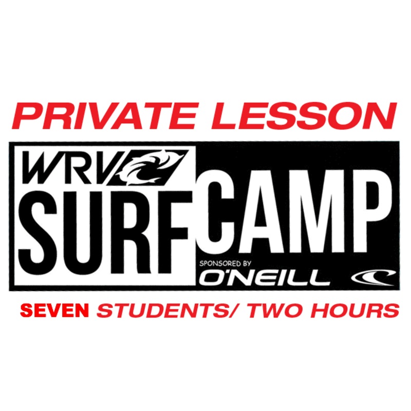 PRIVATE SURF LESSON: 7 STUDENTS, 2 HOURS