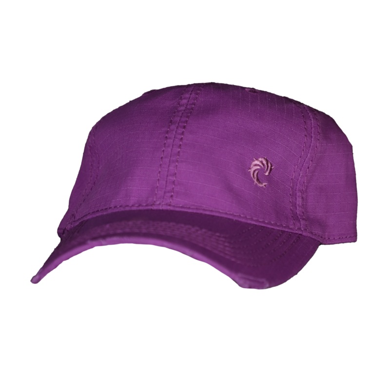 Solid Distressed Strapback Hat