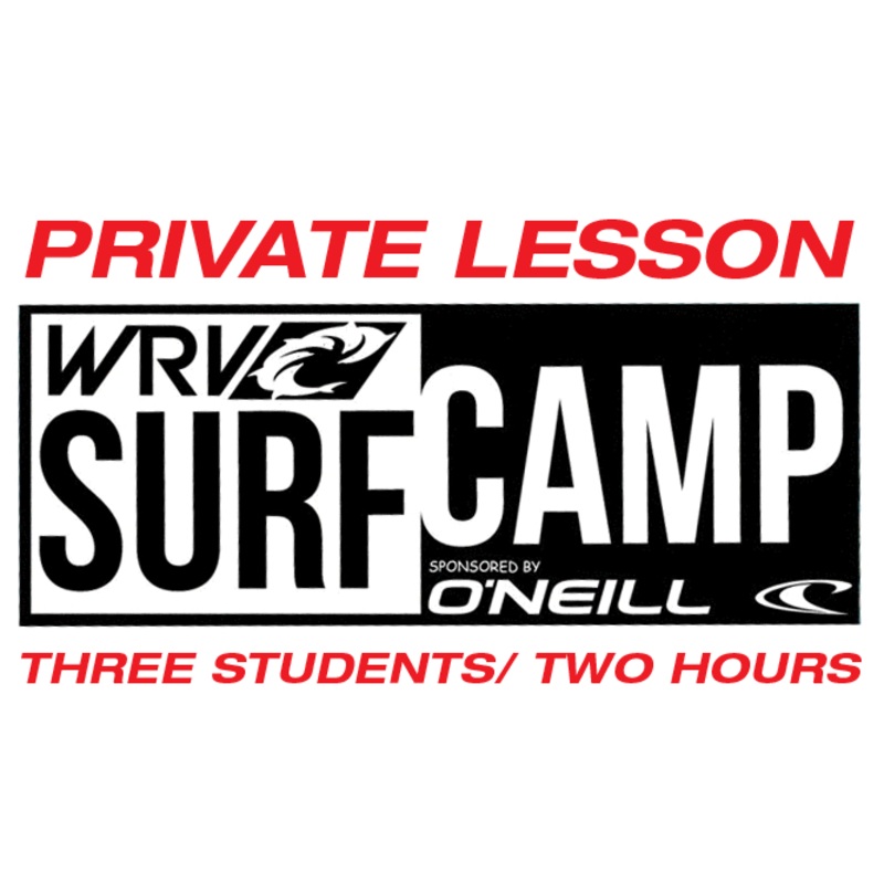 PRIVATE SURF LESSON: 3 STUDENTS, 2 HOURS