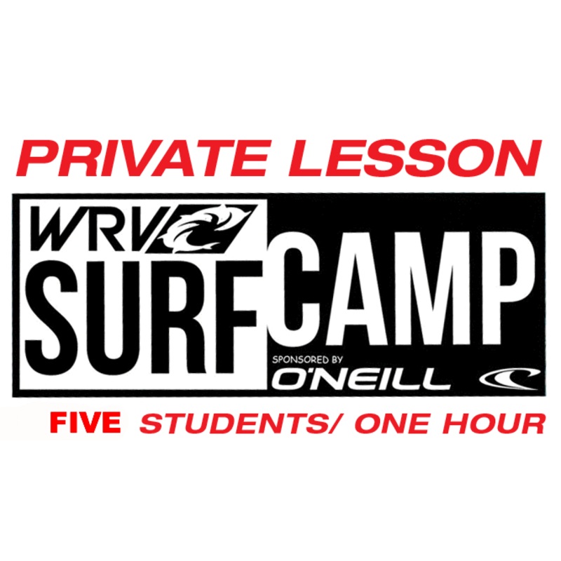 PRIVATE SURF LESSON: 5 STUDENTS, 1 HOUR