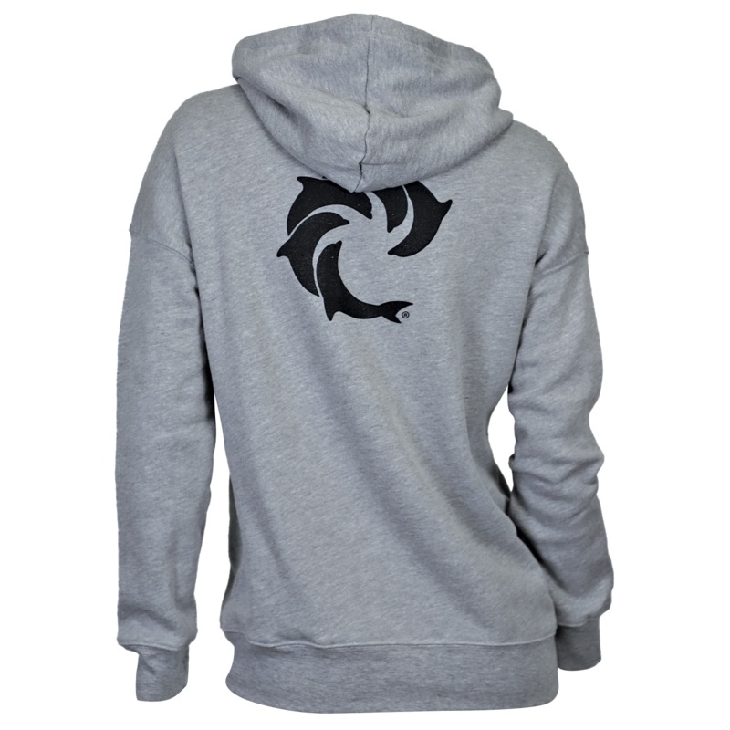 Solid Ladies P/O Hooded Sweatshirt