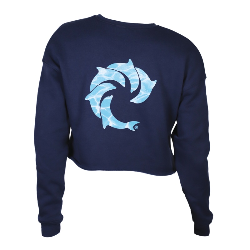 Splash Ladies Crop Crew Sweatshirt