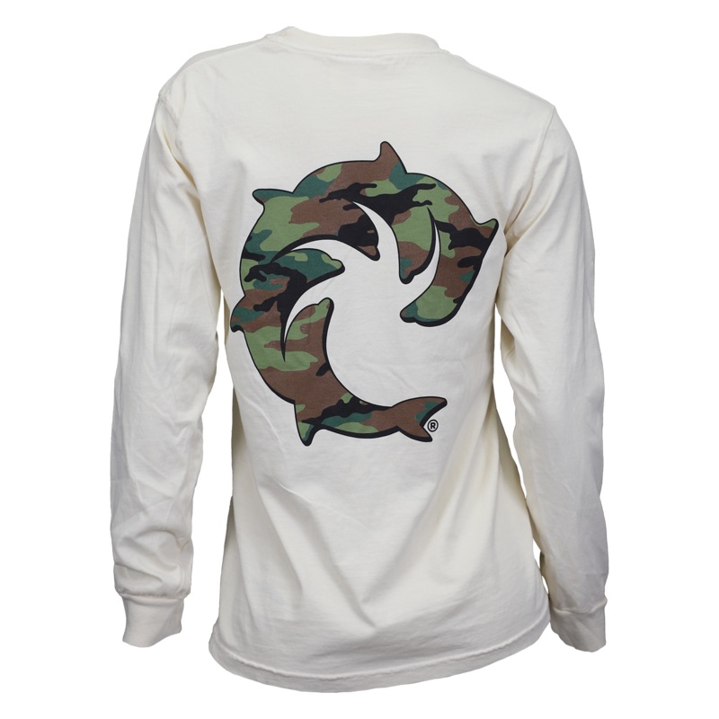 Camo Solid Ladies L/S T-Shirt