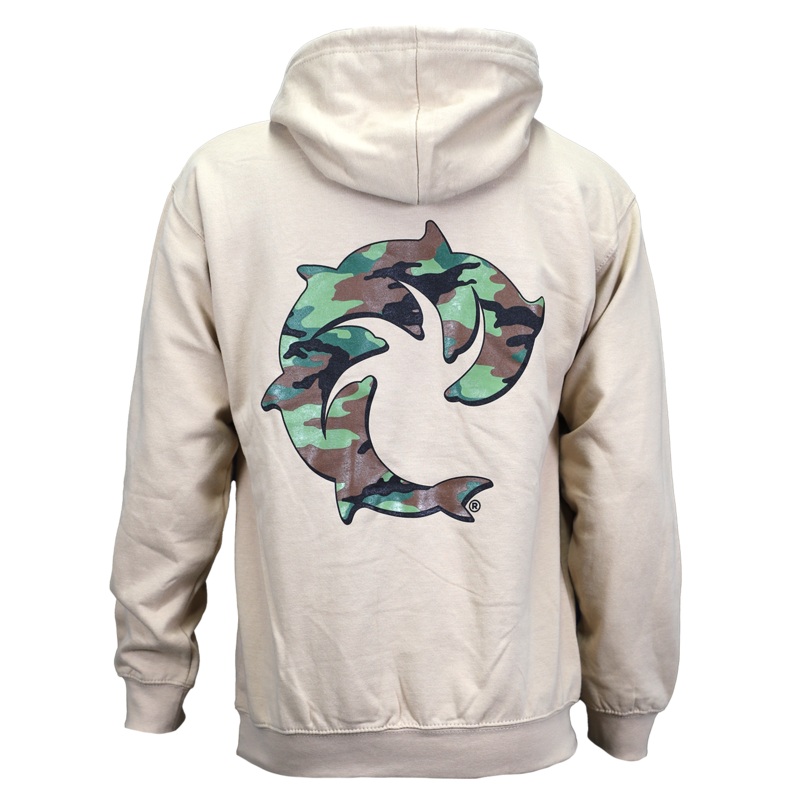 Camo Solid P/O Hooded Sweatshirt