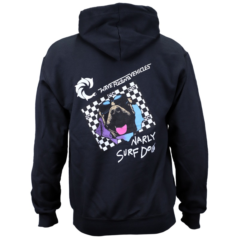 Checker Narly Dog Zip Hooded Sweatshirt