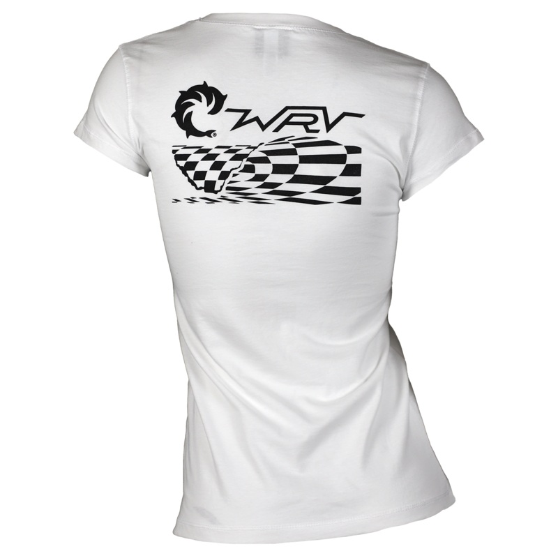 Checker Wave Ladies S/S V-Neck T-Shirt