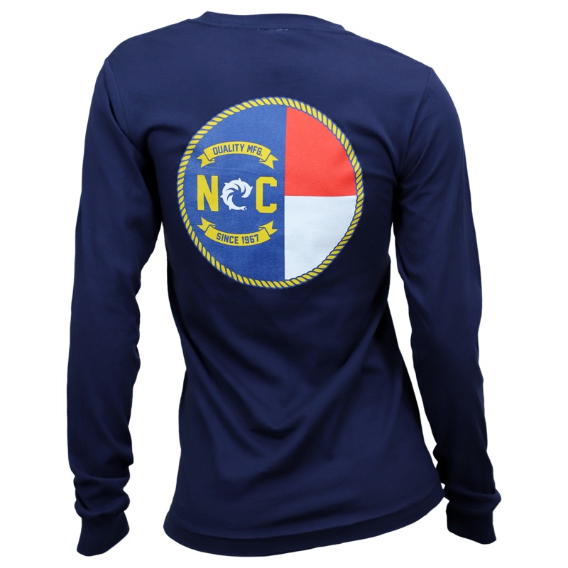 NC Flag Ladies L/S T-Shirt