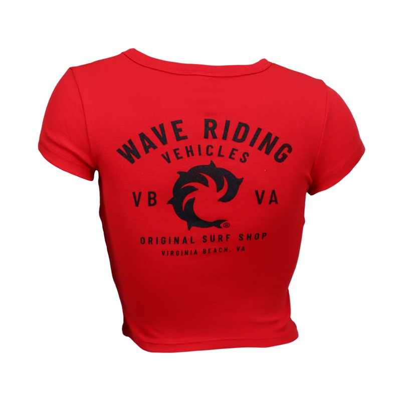 VB Surf Shop Ladies Crop S/S T-Shirt