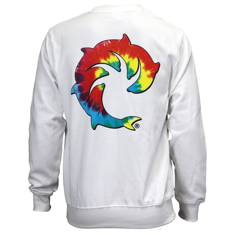 Tie Dye Solid Crew Sweatshirt