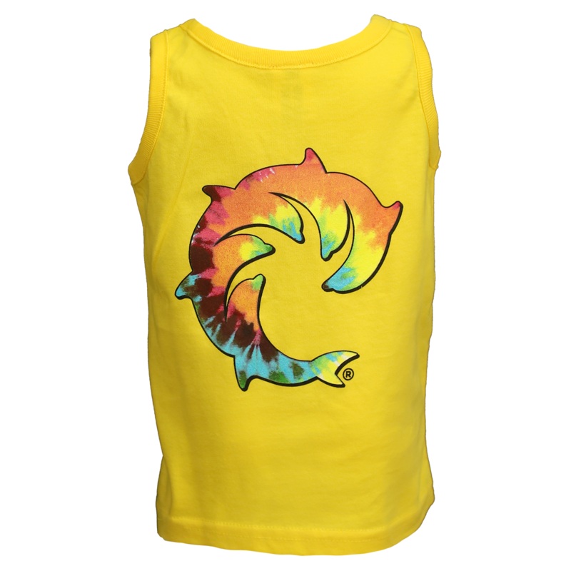Tie Dye Solid Toddler Tank Top