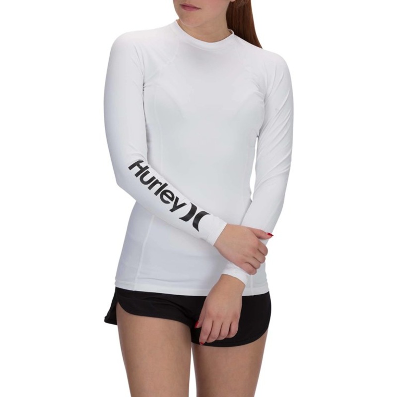 Hurley - OAO Rashguard L/S - White/Black