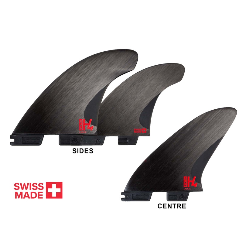 FCS II THRUSTER -  H4 Smoke Tri Fins - Medium