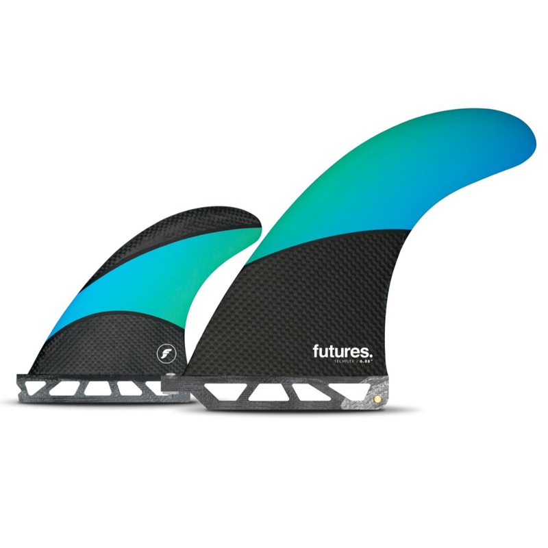 Futures - 2 + 1 Longboard Techflex Set - Blue/Green
