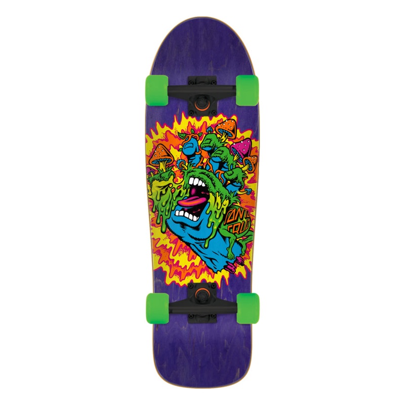 Santa Cruz - Toxic Hand Shaped Cruzer - Cruiser Skateboard 9.7 x 31.7