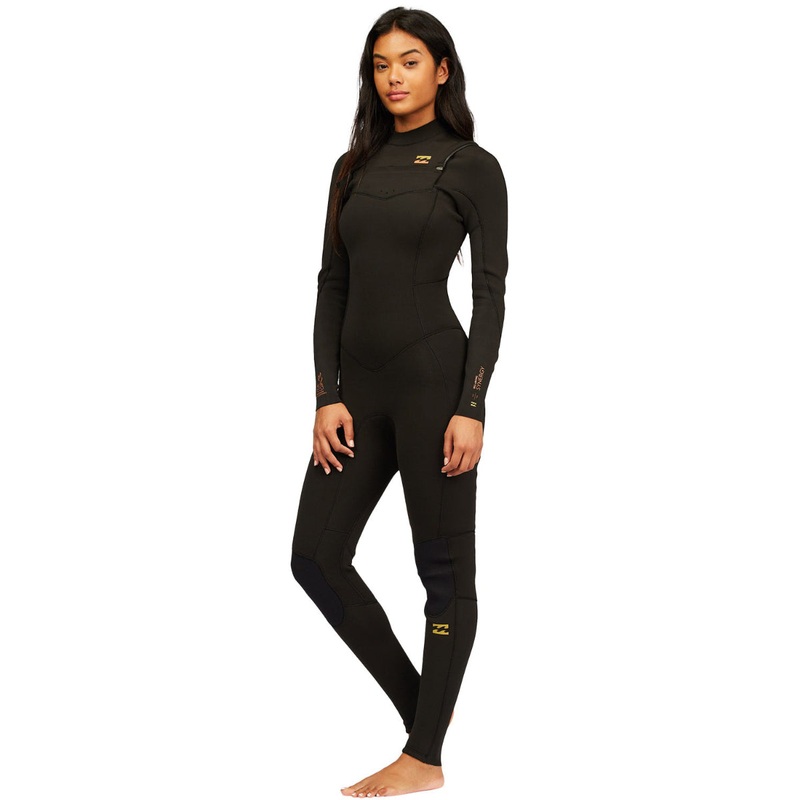 4/3mm Womens Billabong Synergy Chest Zip Full Black Tie Dye