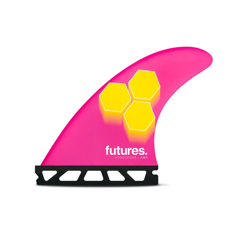 Futures - THRUSTER - AM3 HC - PINK/YELLOW - Small