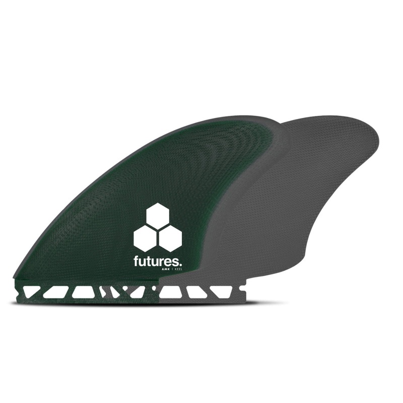 FUTURES - TWIN - Channel Islands Al Merrick AMK Twin Keel - Green/Grey